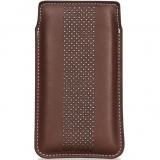 Bling My Thing INFINITY DOTS Brown/White - Pouch for all iPhone models BMT-INF-DT-BWW-PH-IP -  1