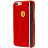 CG Mobile Ferrari Scuderia Hard Case  iPhone 6/6S Red Glossy & Real Carbon Fiber Plate (FECBSHCP6RE) -  1