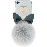DDPOP Leather Rabbit case iPhone 7 Grey -  1