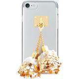 DDPOP Spangle Ball case iPhone 7 White/Gold -  1