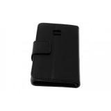 Drobak Wallet Flip LG Optimus L3 II E430 Black (211519) -  1