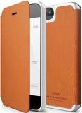 Elago iPhone 5 Leather Flip Case orange (ELS5LE-OR) -  1