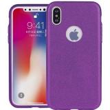 Toto TPU Case Rose series 3 IN 1 iPhone X Purple -  1