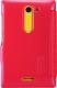 Nillkin Nokia Asha 502 Fresh Series Leather Case Red -   2