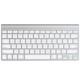 Apple Wireless Keyboard MC184 White Bluetooth -   2