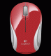 Logitech Wireless Mini Mouse M187 Red-White USB -   1