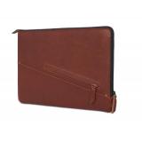 DECODED Leather Sleeve with Zipper MacBook Pro 13 Brown (D7M13SS2CBN) -  1