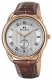 Seculus 4483.2.1069 pvd-r case, white dial, brown leather -  1
