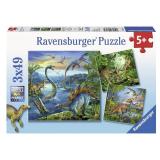 Ravensburger  "" RAVEN. 3x49 EL. Dinozaury  (PR-093175) -  1