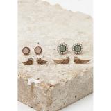 Forever 21 Faux Stone Stud Set -  1