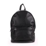 Poolparty backpack-leather / black -  1