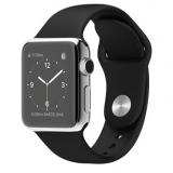 Apple 38mm Stainless Steel Case with Black Sport Band (MJ2Y2) -  1