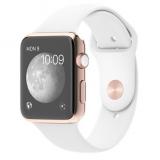 Apple 42mm 18-Karat Rose Gold Case with White Sport Band (MJ4A2) -  1