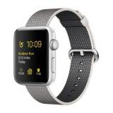 Apple Watch Series 2 38mm Silver Aluminum Case with Pearl Woven Nylon Band (MNNX2) -  1