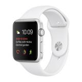 Apple Watch Series 1 42mm Silver Aluminum Case with White Sport Band (MNNL2) -  1