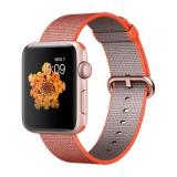 Apple Watch Series 2 42mm Rose Gold Aluminum Case with Space Orange/Anthracite Woven Nylon Band (MNPM2) -  1