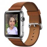Apple Watch 42mm Stainless Steel Case with Saddle Brown Classic Buckle (MMFT2) -  1