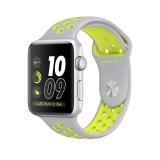 Apple Watch Nike+ 38mm Silver Aluminum Case with Flat Silver/Volt Nike Sport Band (MNYP2) -  1