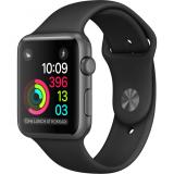 Apple Watch Series 1 42mm Space Gray Aluminum Case with Black Sport Band (MP032) -  1