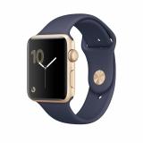 Apple Watch Series 1 42mm Gold Aluminum Case with Midnight Blue Sport Band (MQ122) -  1