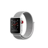 Apple Watch Series 3 GPS + Cellular 38mm Silver Aluminum w. Seashell Sport L. (MQJR2) -  1