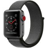 Apple Watch Series 3 GPS + Cellular 38mm Space Gray Aluminum w. Dark Olive Sport L. (MQJT2) -  1