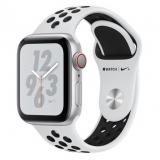 Apple Watch Nike+ Series 4 GPS + LTE 40mm Silver Alum. w. Platinum/Black Nike Sport b. Silver Alum. (MTV92 -  1