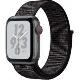 Apple Watch Nike+ Series 4 GPS + LTE 40mm Gray Alum. w. Black Nike Sport l. Gray Alum. (MTX82) -  1