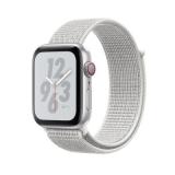 Apple Watch Nike+ Series 4 GPS + LTE 44mm Silver Alum. w. Summit White Nike Sport l. Silver Alum. (MTXA2) -  1