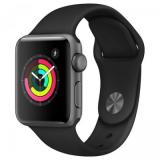 Apple Watch Series 3 GPS 42mm Space Gray with Black Sport Band (MTF32) -  1
