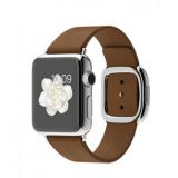 Apple 38mm Stainless Steel Case with Brown Modern Buckle (MJ3A2) -  1