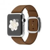 Apple 38mm Stainless Steel Case with Brown Modern Buckle (MJ3C2) -  1