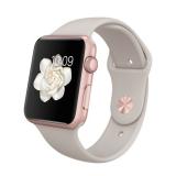 Apple 42mm Rose Gold Aluminum Case with Stone Sport Band (MLC62) -  1