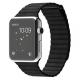 Apple 42mm Stainless Steel Case with Black Leather Loop (MJYN2) -   1