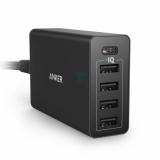 Anker PowerPort 5 USB-C 40W Hub Charger Black (A2052111) -  1