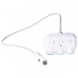 Hoco C1 3 in 1 car charger White -  1