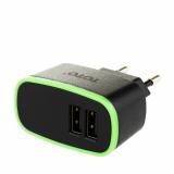 Toto TZR-07 Travel charger 2USB 2,1A Black -  1
