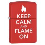 Zippo 28671 Keep Calm And Flame On Red Matte -  1