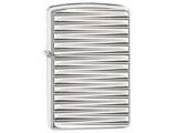 Zippo 28639 Armor Engine Turn Horizon Striped Pattern High Polish -  1