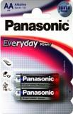 Panasonic AA bat Alkaline 2 Everyday Power (LR6REE/2BR) -  1