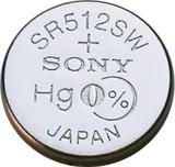 Sony SR512SW bat(1.55B) Silver Oxide 1 -  1