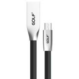 Golf GC-29M Zinc Rhomb design (TPE) USB cable microUSB 1m Black -  1