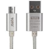 Toto TKG-05 Metal Braided USB cable microUSB 1m Silver -  1