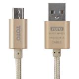 Toto TKG-07 Plastic Braided USB cable microUSB 1m Gold -  1