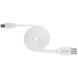 Toto TKG-14 Flat USB cable microUSB 1m White -  1