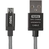 Toto TKG-30 Silk Sreen Metal USB cable microUSB 1m Black -  1