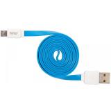Toto TKG-32 Flat USB cable microUSB 1m Blue -  1