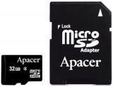 Apacer 32 GB microSDHC Class 4 + SD adapter AP32GMCSH4-R -  1