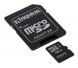 Kingston 16 GB microSDHC class 4 + mini & SD Adapter -  1