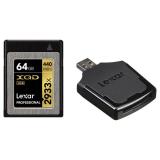 Lexar 64 GB XQD 2933X Professional + USB 3.0 reader LXQD64GCRBEU2933BN -  1